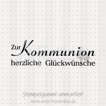 Textstempel - Kommunion 01