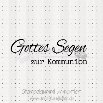 Textstempel - Kommunion 02