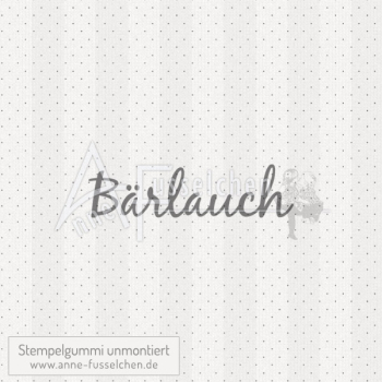 Textstempel - Bärlauch