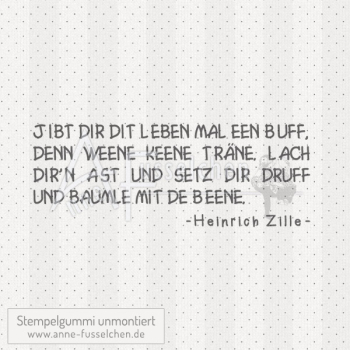 Textstempel - Jibt dir dit Leben ...