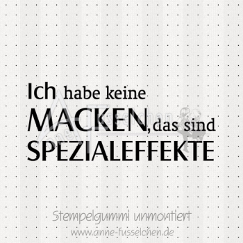 Ich habe keine Macken | anne-fusselchen.de