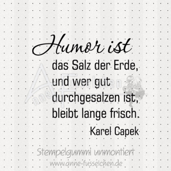 Textstempel - Humor ist ... 01 | anne-fusselchen.de