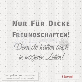 Textstempel - NUR FÜR DICKE ... 02