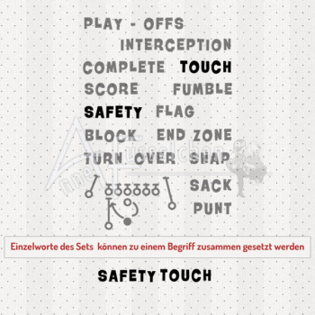 Textstempel - American Football Play-Offs