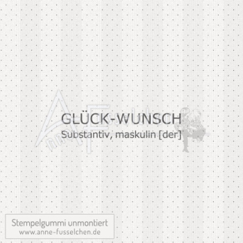 Textstempel - Glückwunsch