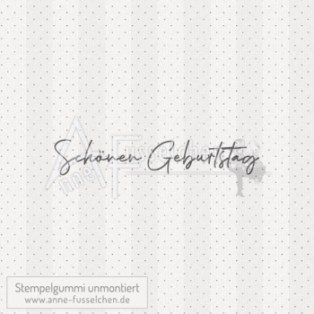 Textstempel - Schönen Geburtstag