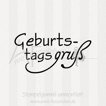 Textstempel - Geburtstagsgruß