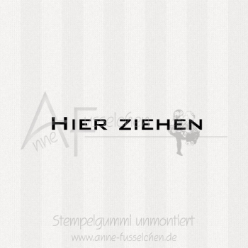Textstempel - Hier ziehen | anne-fusselchen.de