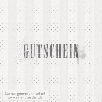 Textstempel - Gutschein 03