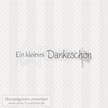 Textstempel - Ein kleines Dankeschön