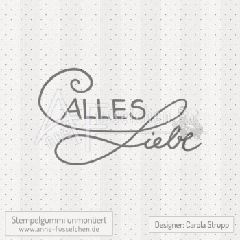 Textstempel - Alles Liebe