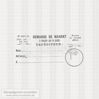 Motivstempel - Etikett französisch