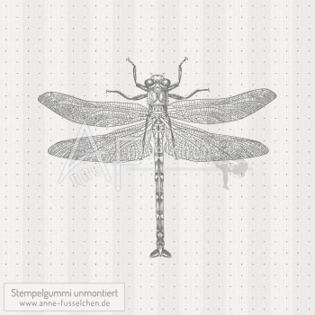 Motivstempel - Vintage Libelle 01