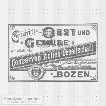 Motivstempel - Vintage Obstreklame 1901