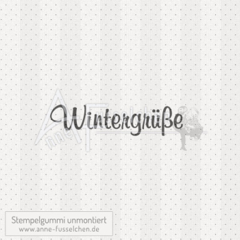 Textstempel - Wintergrüße