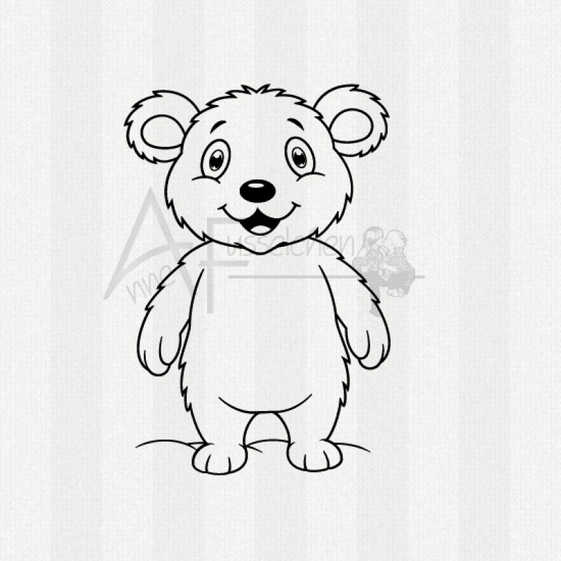 Motivstempel - Teddy Theo (gr)