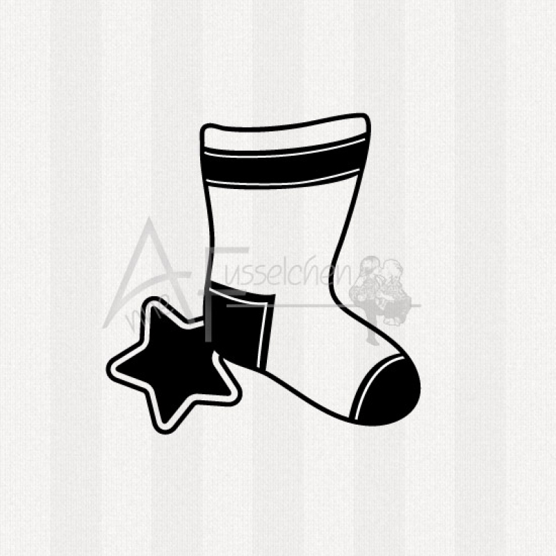 Motivstempel - Weihnachtsstrumpf