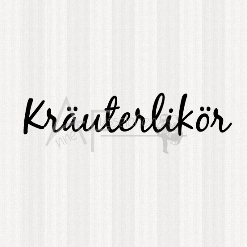 Textstempel - Kräuterlikör