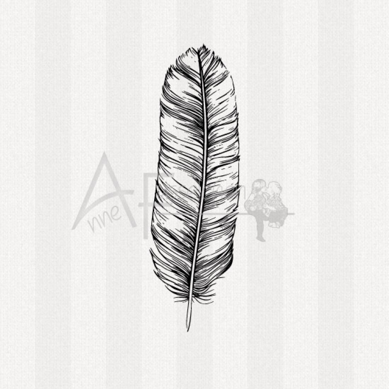 Motivstempel - Feder 06