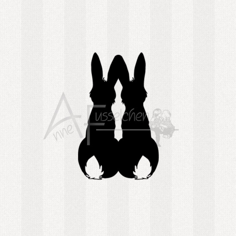 Motivstempel - Hasenpaar 01