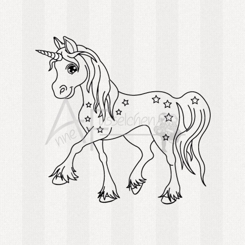 Motivstempel - Einhorn Starlight