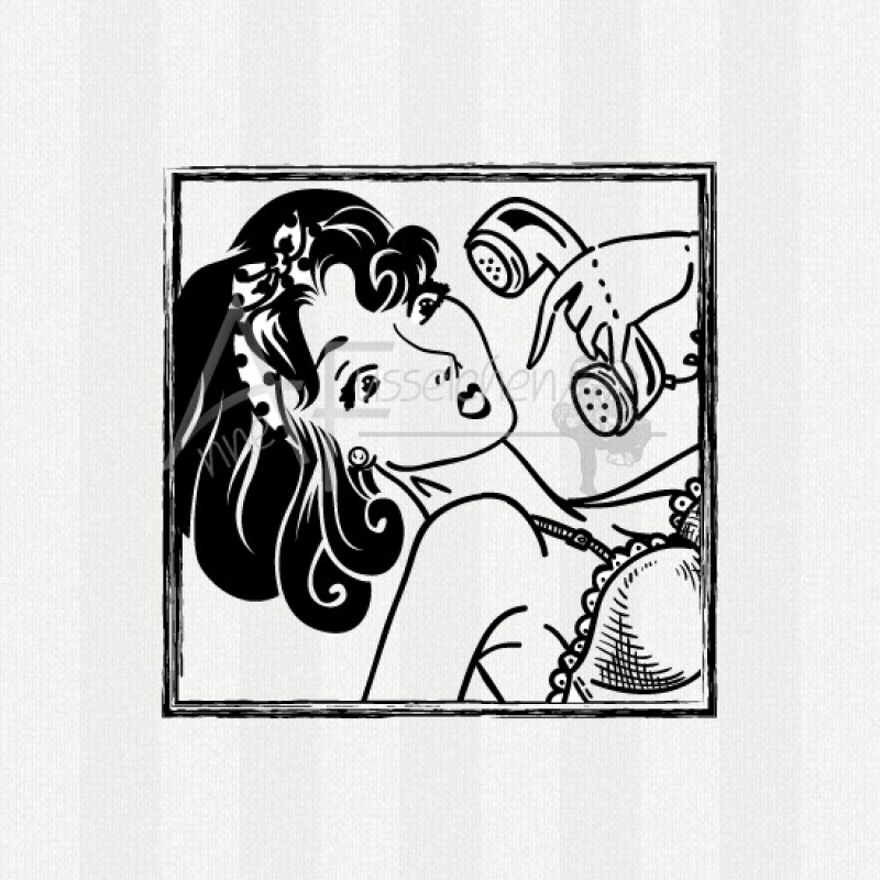 Motivstempel - Pinup 01