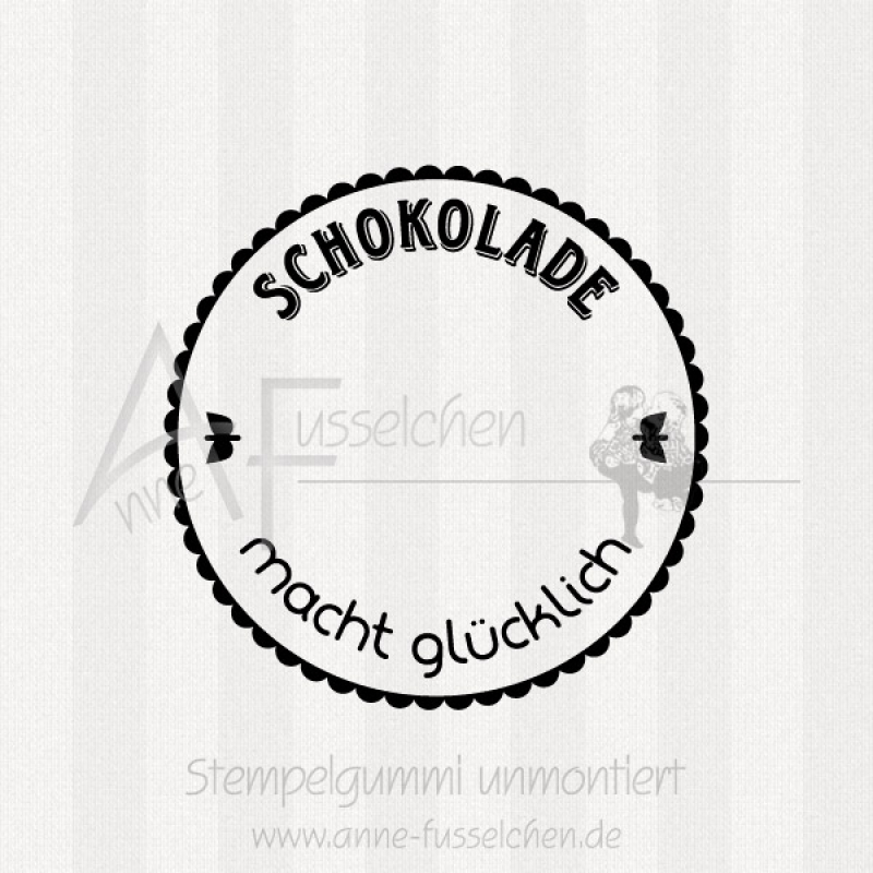 Maxistempel - Schokolade macht ... | ø 5,0 cm