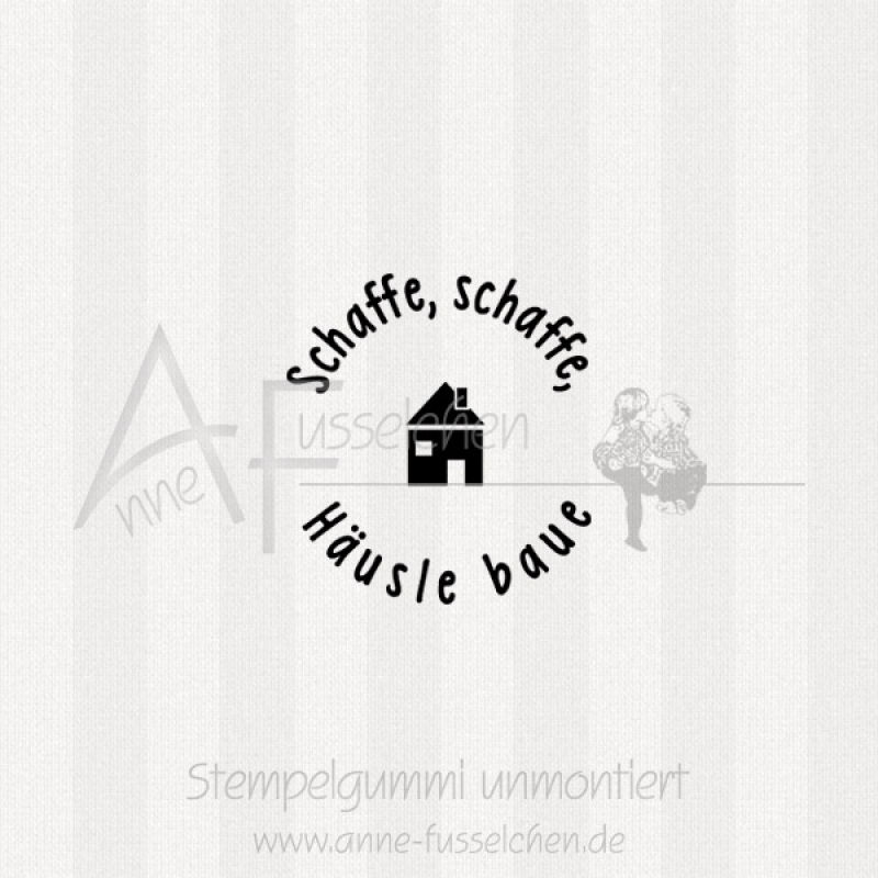 Ministempel - ... Häusle baue | ø 3,0 cm