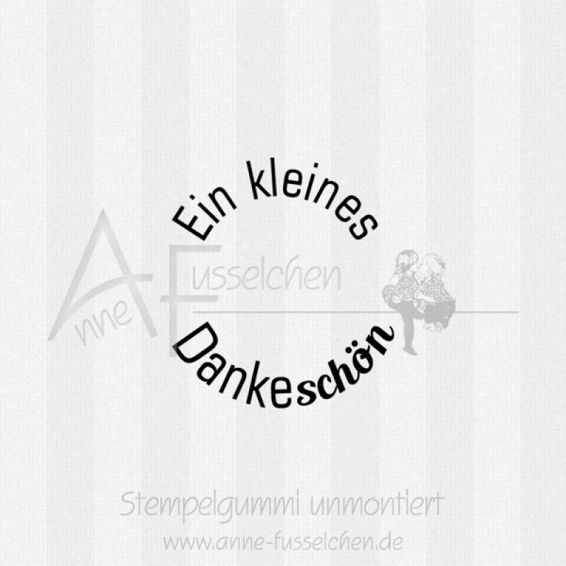 Ministempel - Dankeschön | ø 3,0 cm