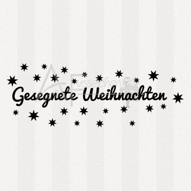 Textstempel - Gesegnete Weihnachten