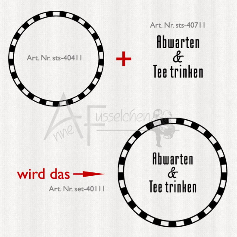 Set - ... Tee trinken | ø 5,0 cm