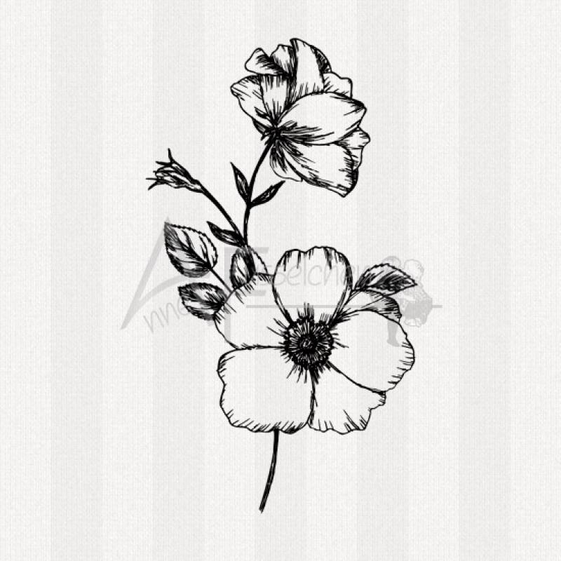 Motivstempel - Hagebutte