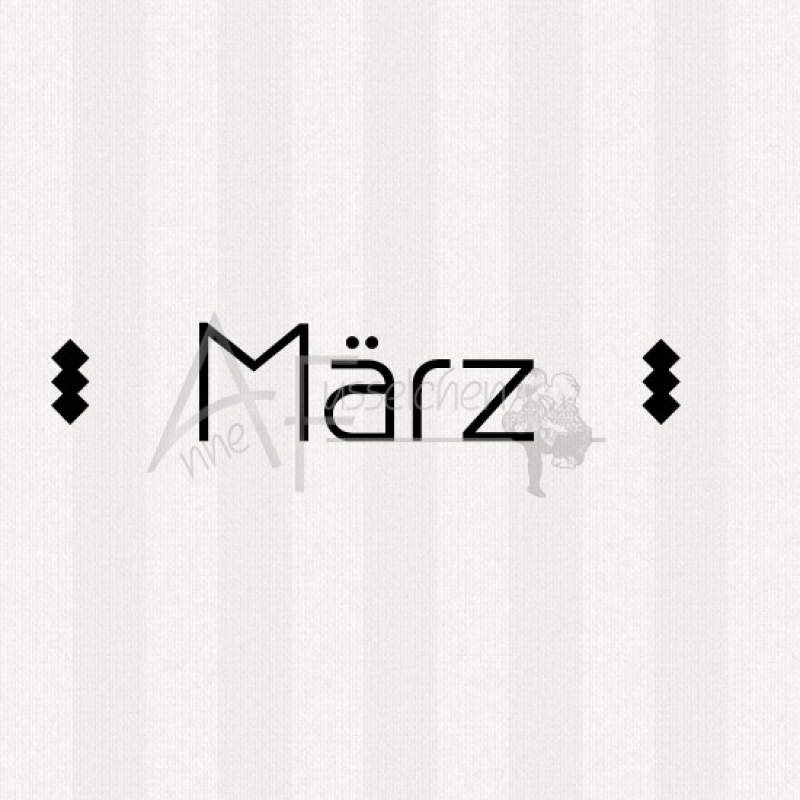 Textstempel - März