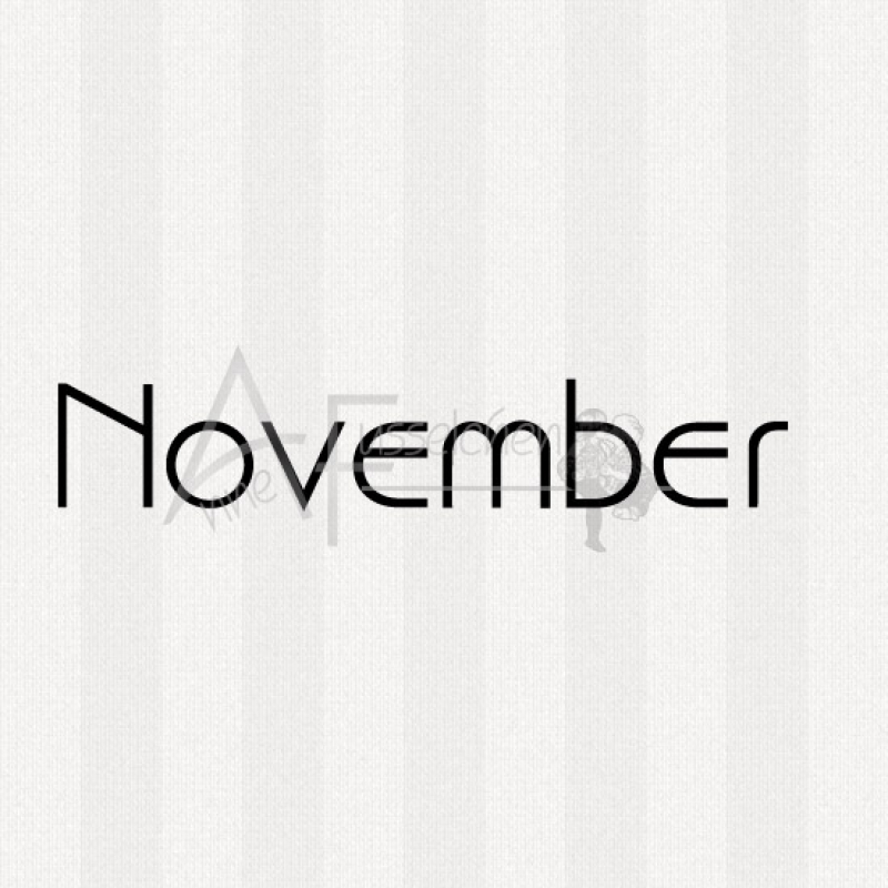 Textstempel - November