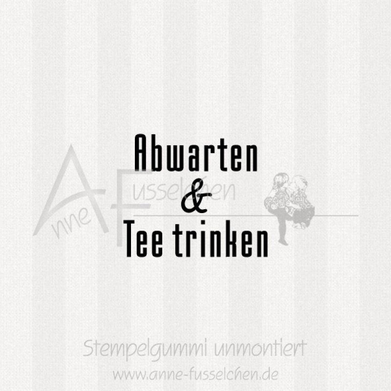 Ministempel - ... Tee trinken | ø 3,0 cm