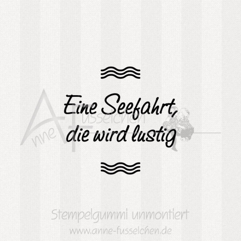 Ministempel - Eine Seefahrt ... | ø 3,0 cm