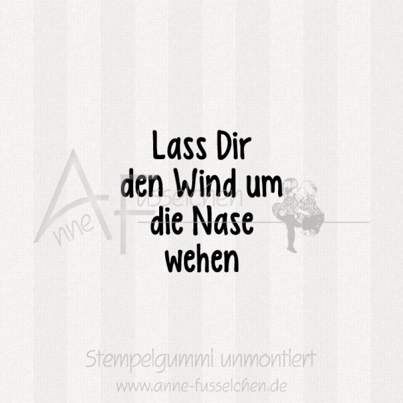 Ministempel - Lass Dir den Wind ... | ø 3,0 cm