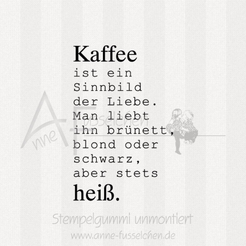 Textstempel - Kaffee ... heiß 01