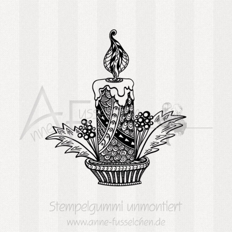 Motivstempel - Zentagle Kerze