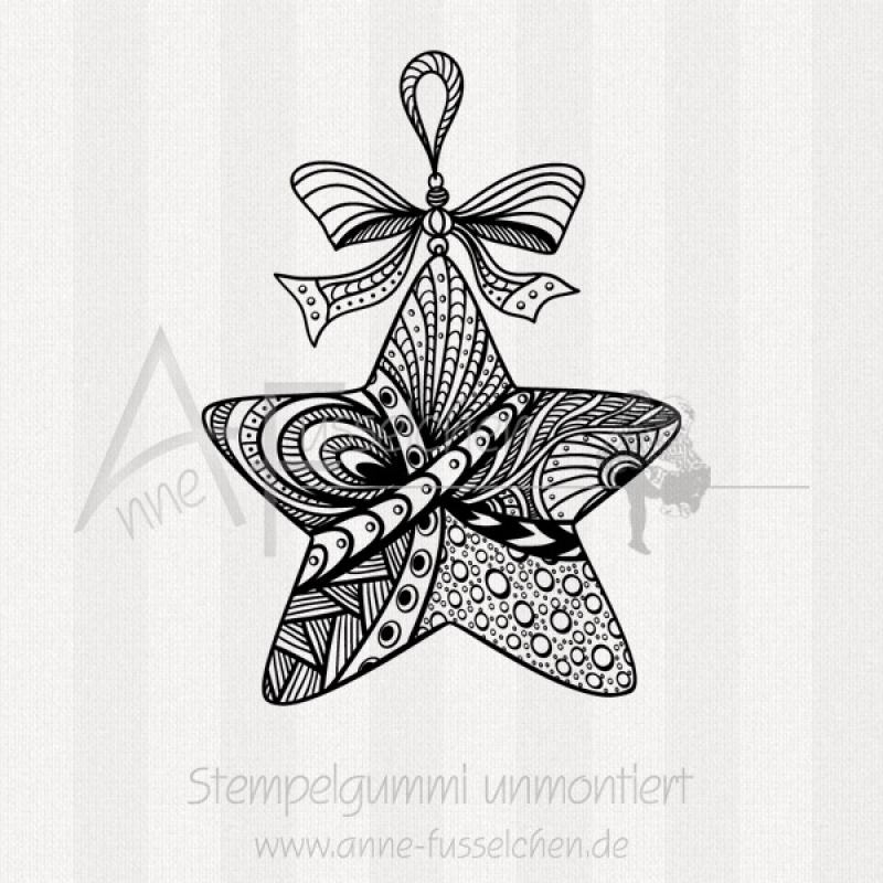 Motivstempel - Zentangle Stern
