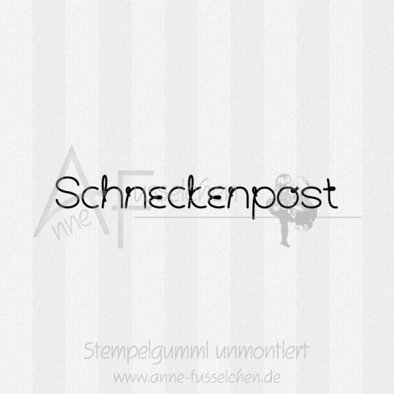 Textstempel - Schneckenpost 02