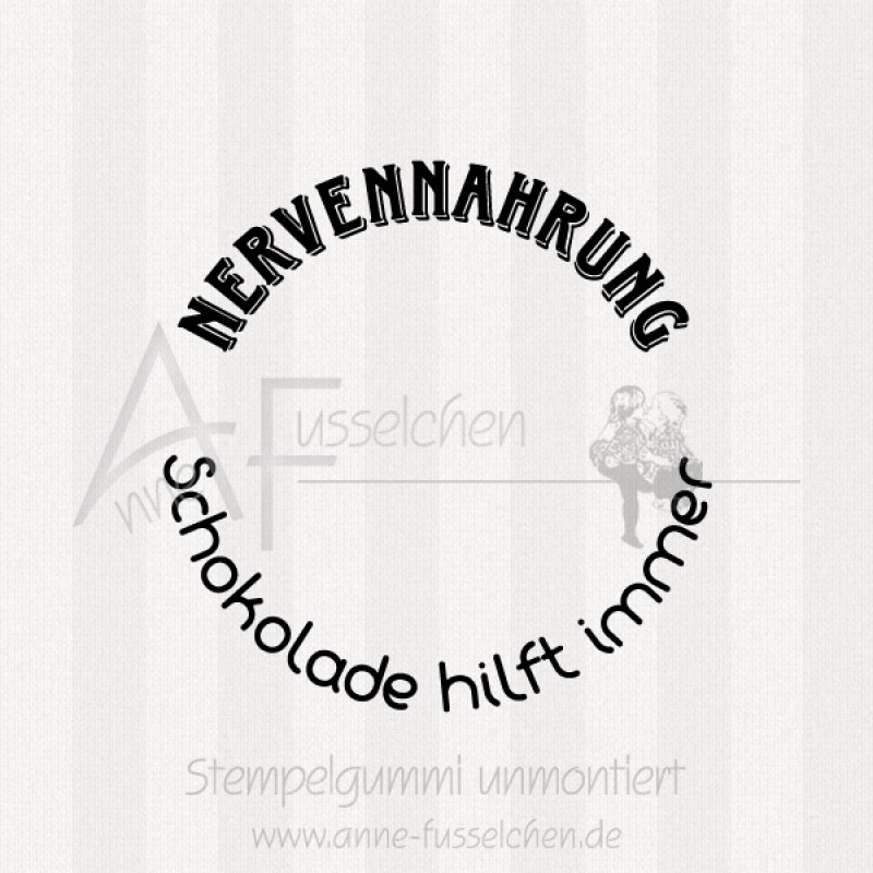 Maxistempel - Nervennahrung 01 | ø 5,0 cm