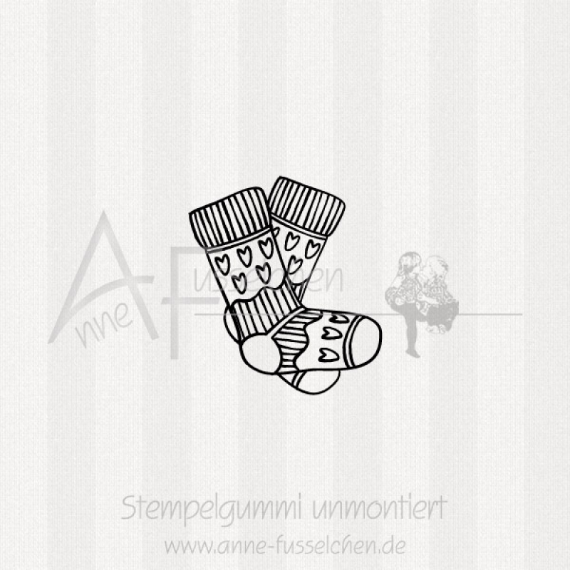Ministempel - Socken 01 | ø 3,0 cm