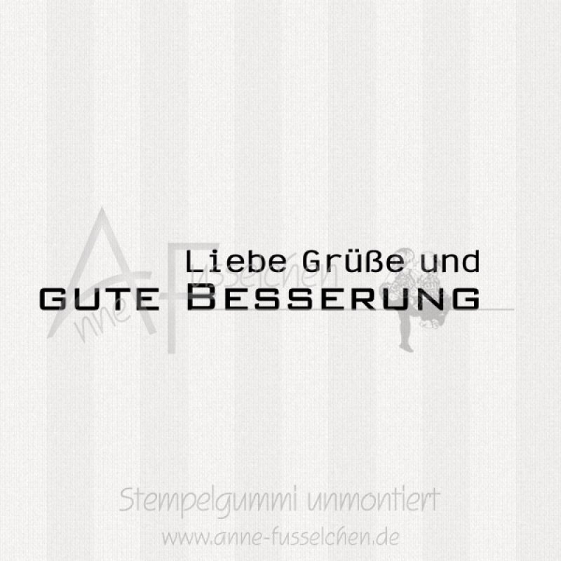 Textstempel - ... gute Besserung 03