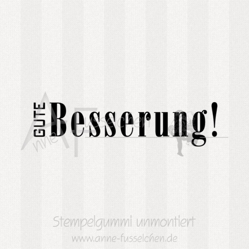 Textstempel - Gute Besserung 01