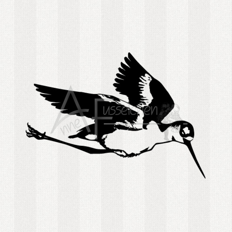 Motivstempel - Watvogel 06