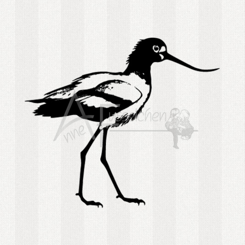 Motivstempel - Watvogel 01
