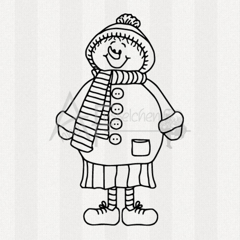 Motivstempel - Schneefrau Selma