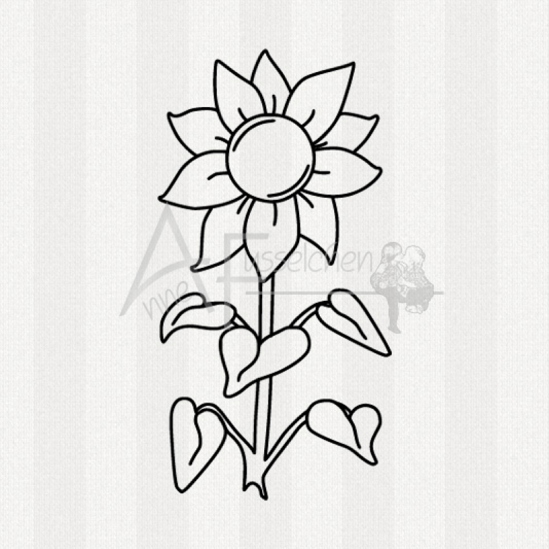 Motivstempel - Sonnenblume