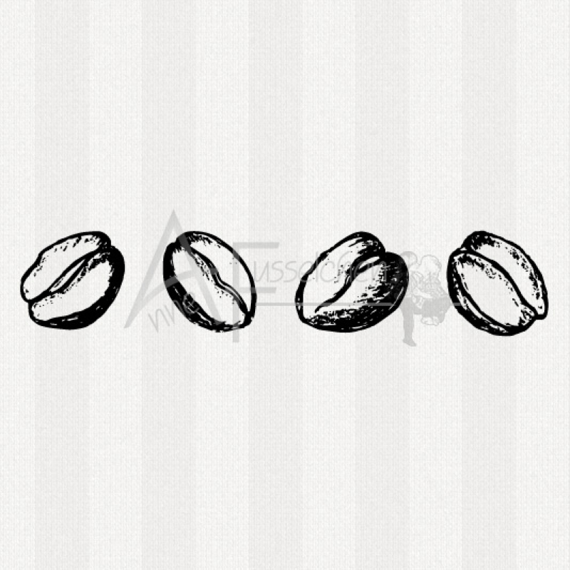 Motivstempel - Kaffeebohnen Borde